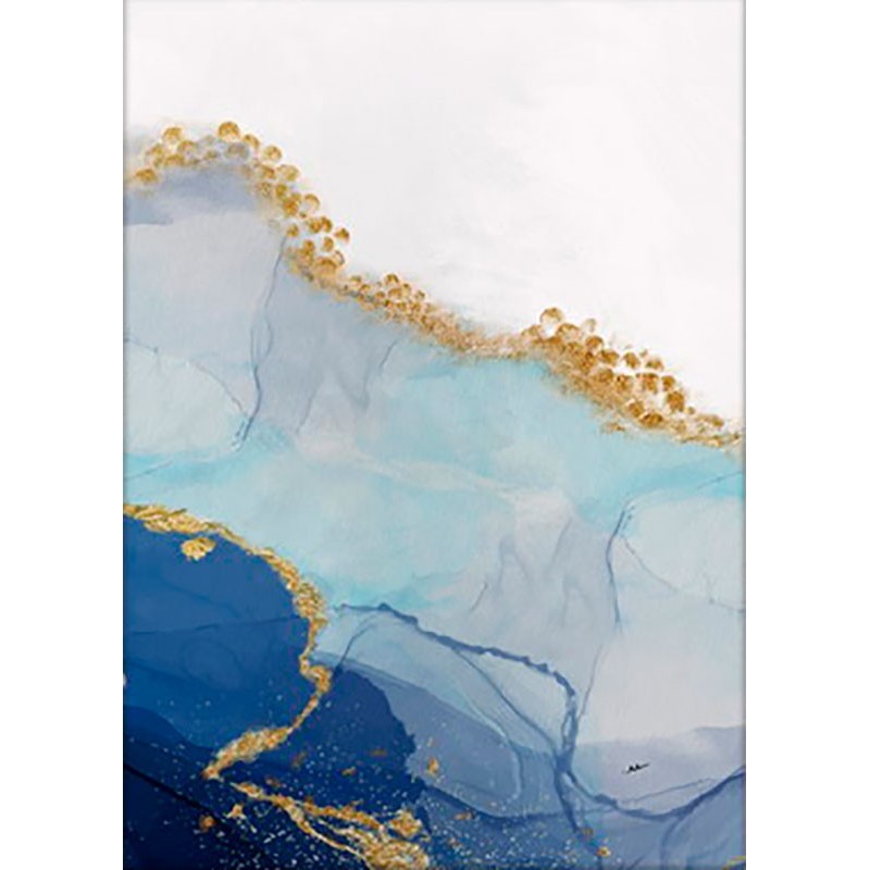 Arte moderno, III Grande abstracto azul y amarillo, decoración pared Cuadros Abstractos Pintura Abstracta venta online